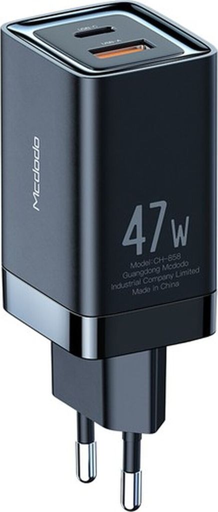 Mcdodo 47W GaN Wandladegerät 1x PD USB-C (Typ-C) 1x USB Produktbild 