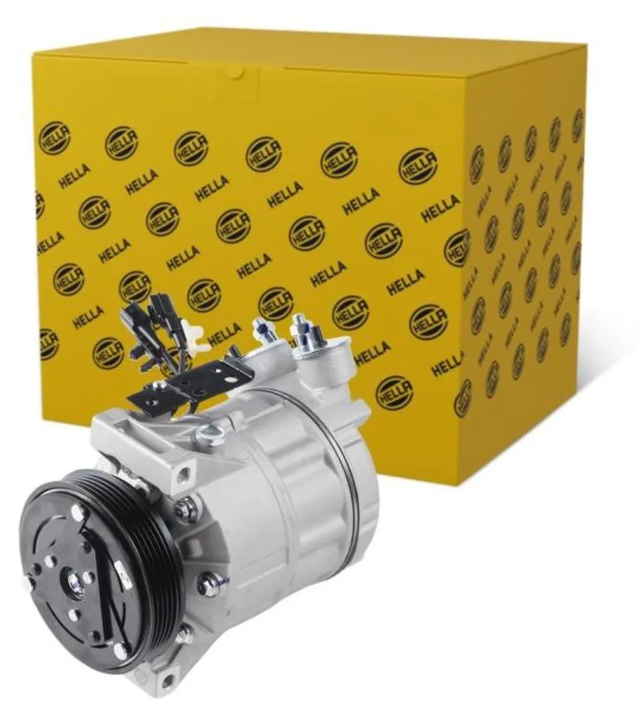 Compresseur clim 12V Ø112 HELLA Thermo-Expertise haute efficacité Volvo
