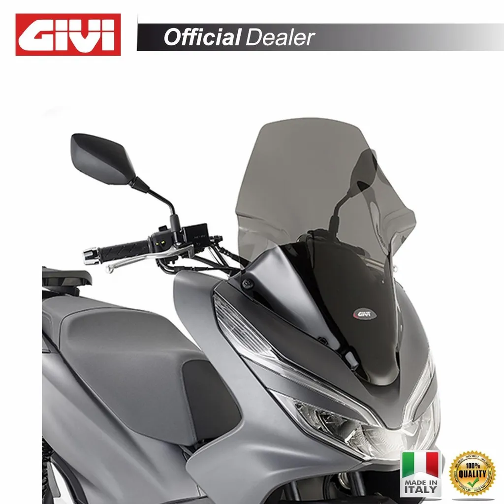 Bulle sport Givi 1129D noire pour carénage Honda PCX 125cc