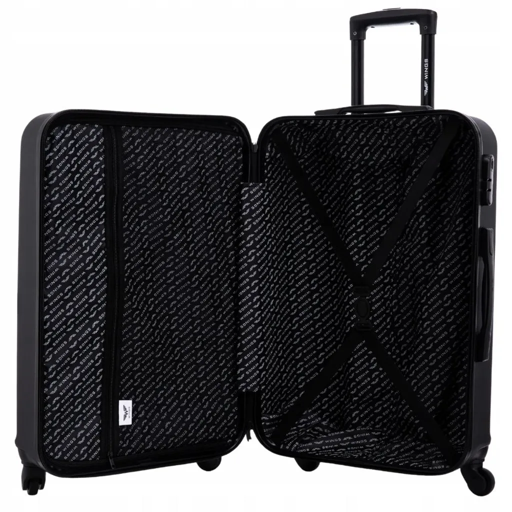 Valise robuste noire XL capacité maximale et verrouillage à code intégré - 5