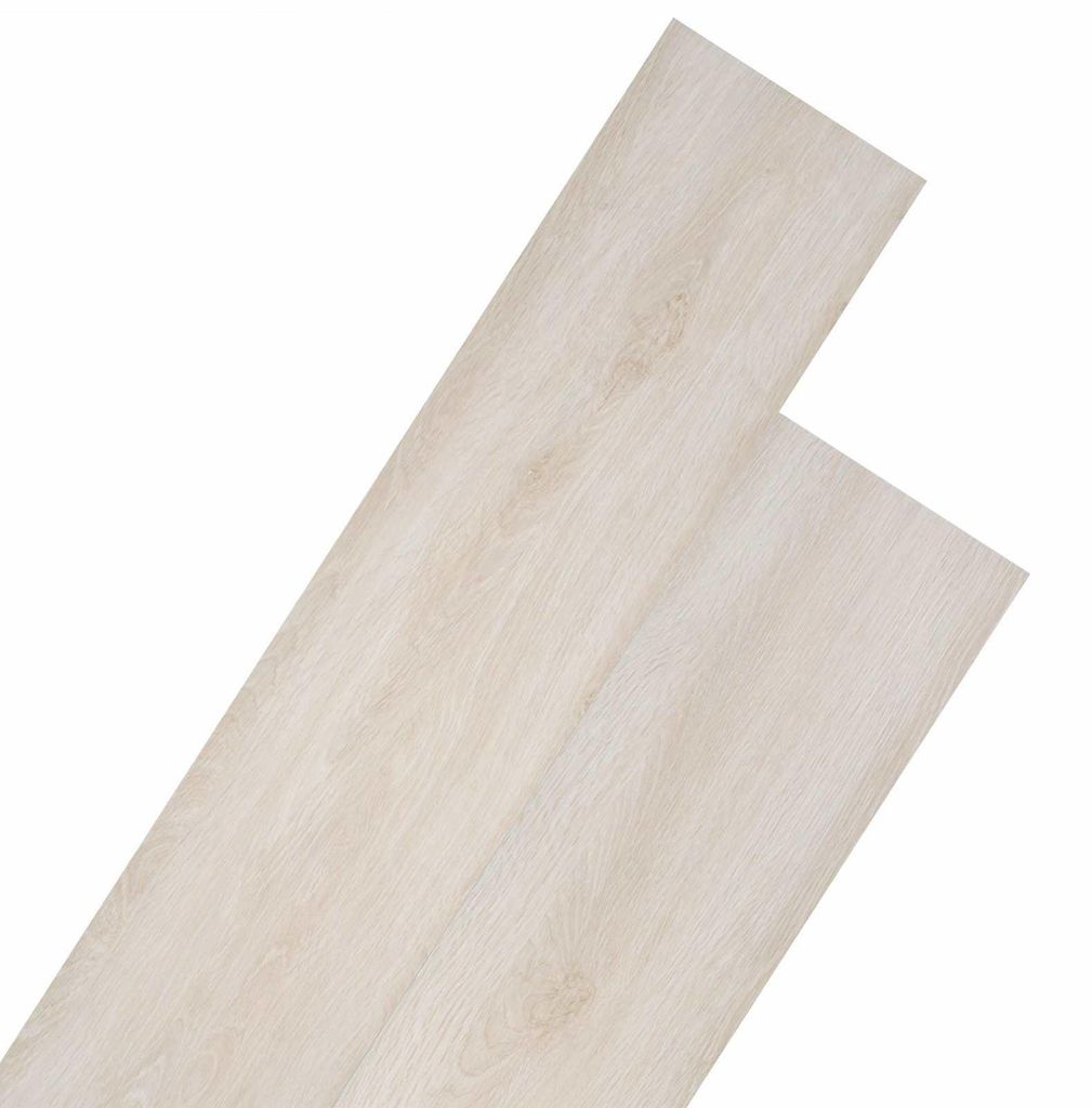 Bodenplanken 18 pcs Weiß 5,26 m² PVC