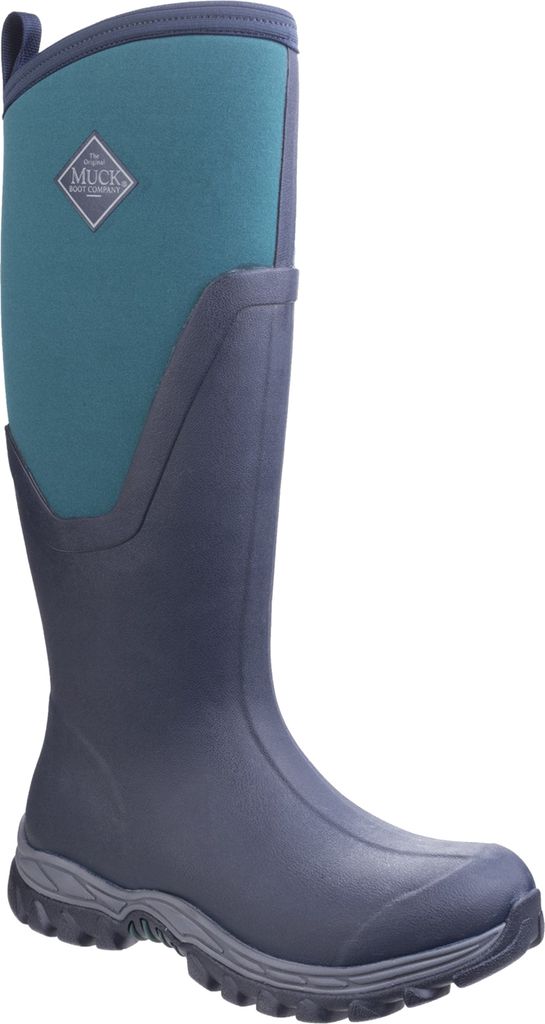 Muck Boots Damen Arctic Sport Tall II Regenstiefel FS5086 (37 EU) (Navy/ Spruce)