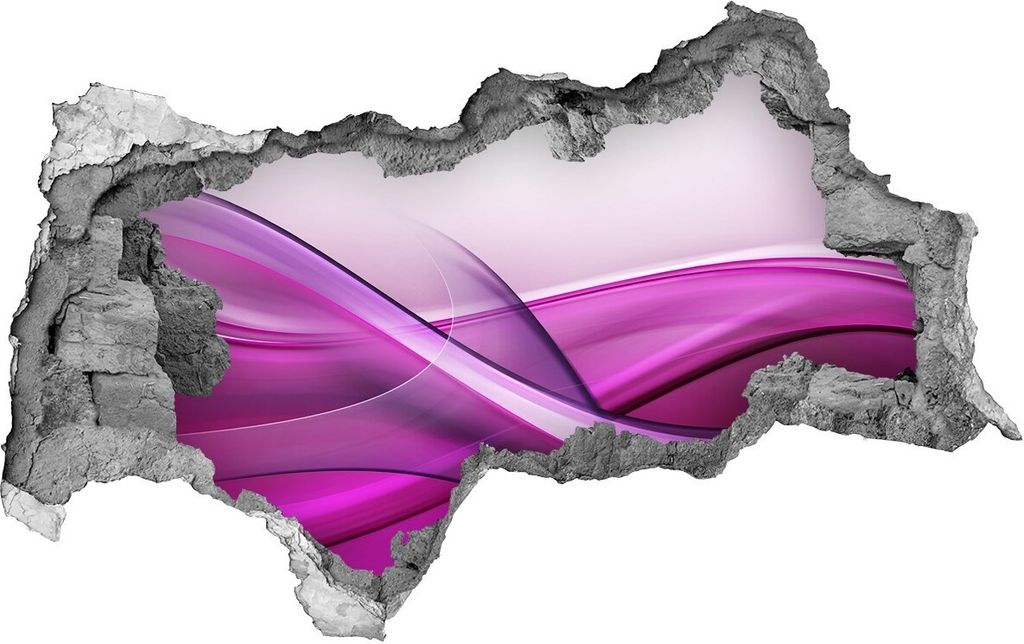 Selbstklebender Loch-3D-Aufkleber 95x73 cm Wellen Hintergrund