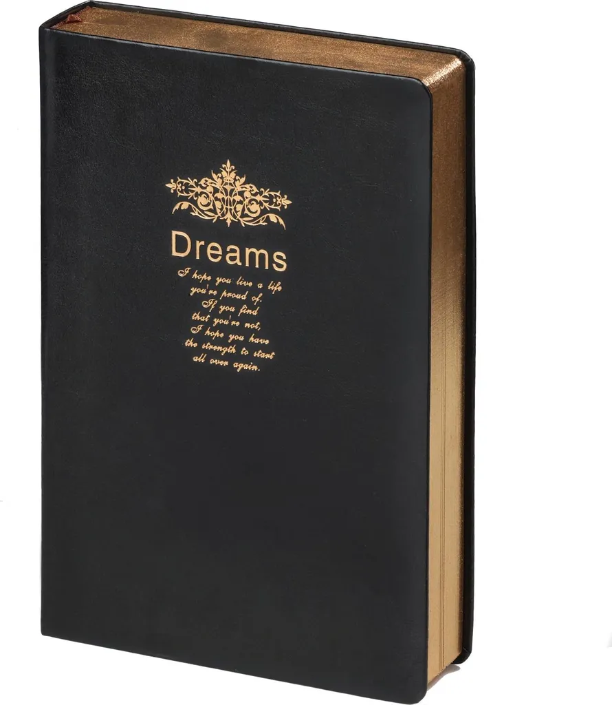 Carnet de notes vierge noir Kalpa Dreams format A5 épais - Lot de 12