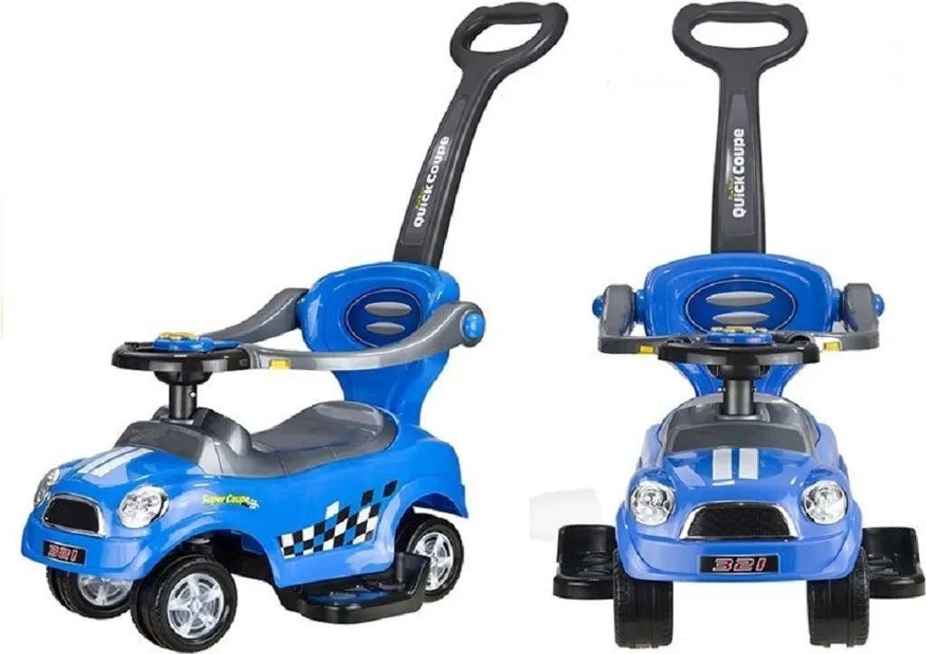 LEANToys Voiture à pédales Quick Coupe BLAU - Véhicule à pédales enfant