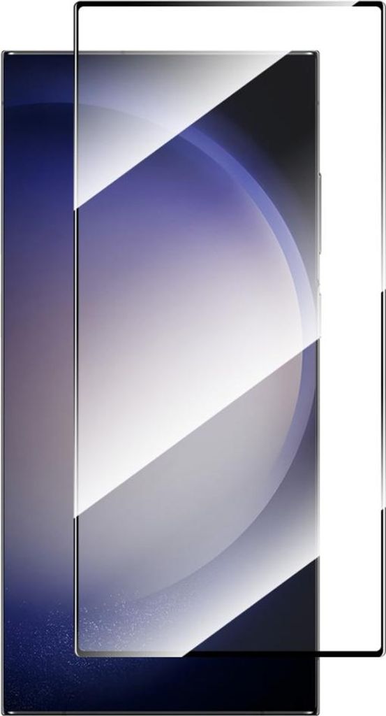 Samsung Galaxy S24 Ultra Displayschutz - Full-Cover Panzerglas - Fingerprint Unlock - Schwarz