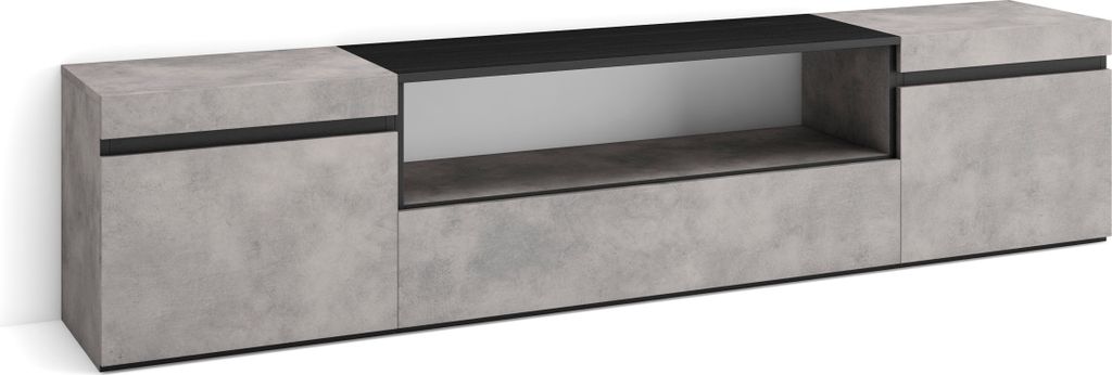 TV-Schrank, Lowboard, 200x35x45cm, Für TV-Geräte bis zu Produktbild 