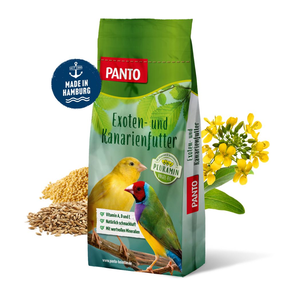 PANTO Exotenfutter Pluramin 25 kg - Saatenmischung für exotische Vögel