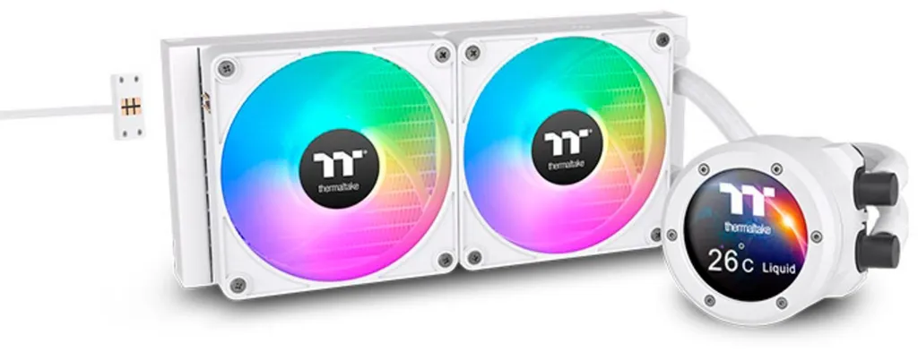 Thermaltake TH240 V2 Ultra EX ARGB Sync Snow - Watercooling AIO Blanc