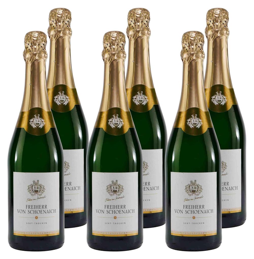 Freiherr von Schoenaich Sekt -trocken- (6 x 0,75L) Produktbild 