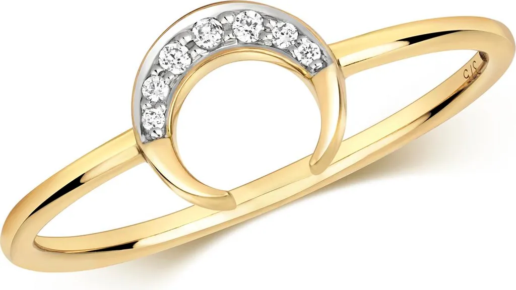 Bague Or 375 et Diamant Durable pour Femme - Bijou TRS34757RSO Taille 55