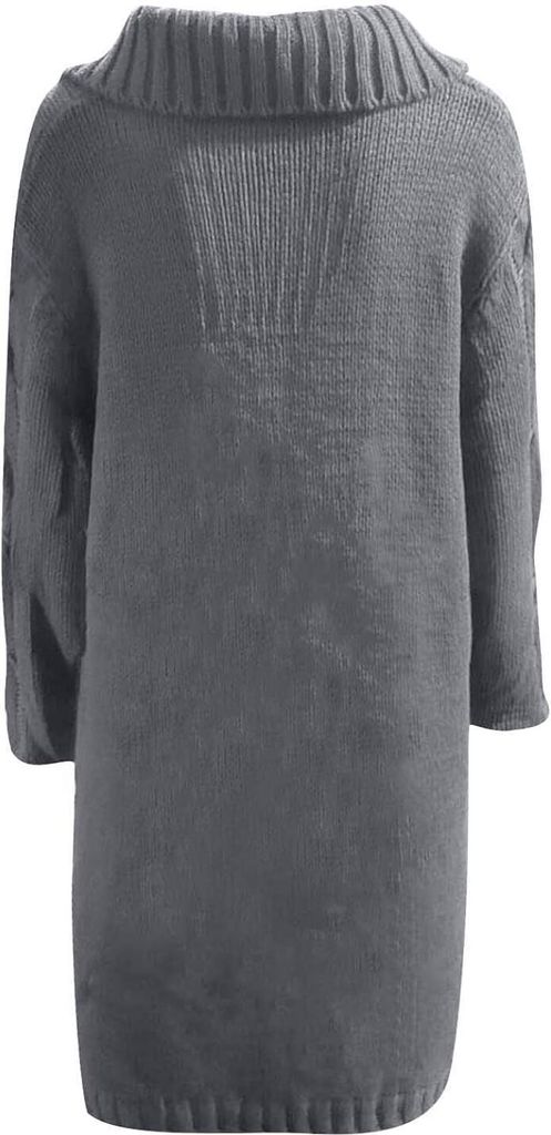 ASKSA Damen Strickjacke Grobstrick Casual Sweater Cardigan Produktbild 3