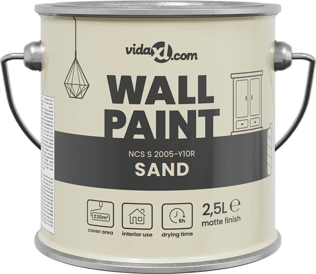 vidaXL Wandfarbe Braun 16,5 x 16,5 x 16 cm Wanddruck