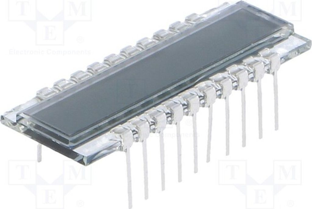1x Display: LCD STN Positive 7-segmentig (digital) Anz.Ziffern: 8 DE 188-RU-30/7,