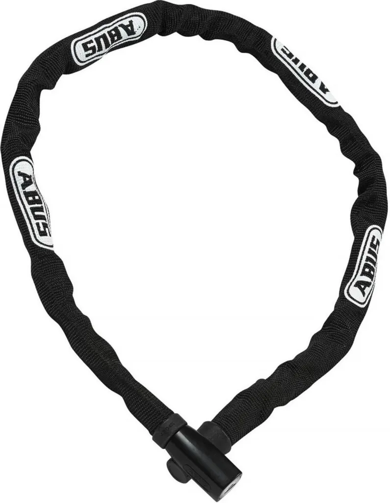 Chaîne Antivol de Vélo ABUS 4804K 110cm Flexible pour Usage Urbain Noir