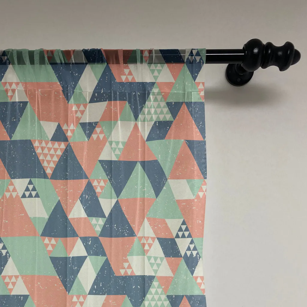 ABAKUHAUS Geometrico Tessuto a Metraggio, Grunge Puzzle Retro
