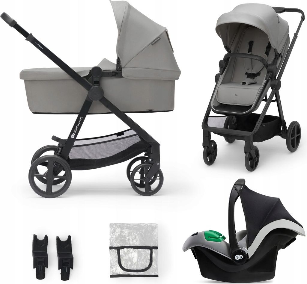 Kinderkraft NEWLY Kombikinderwagen Grau Produktbild 