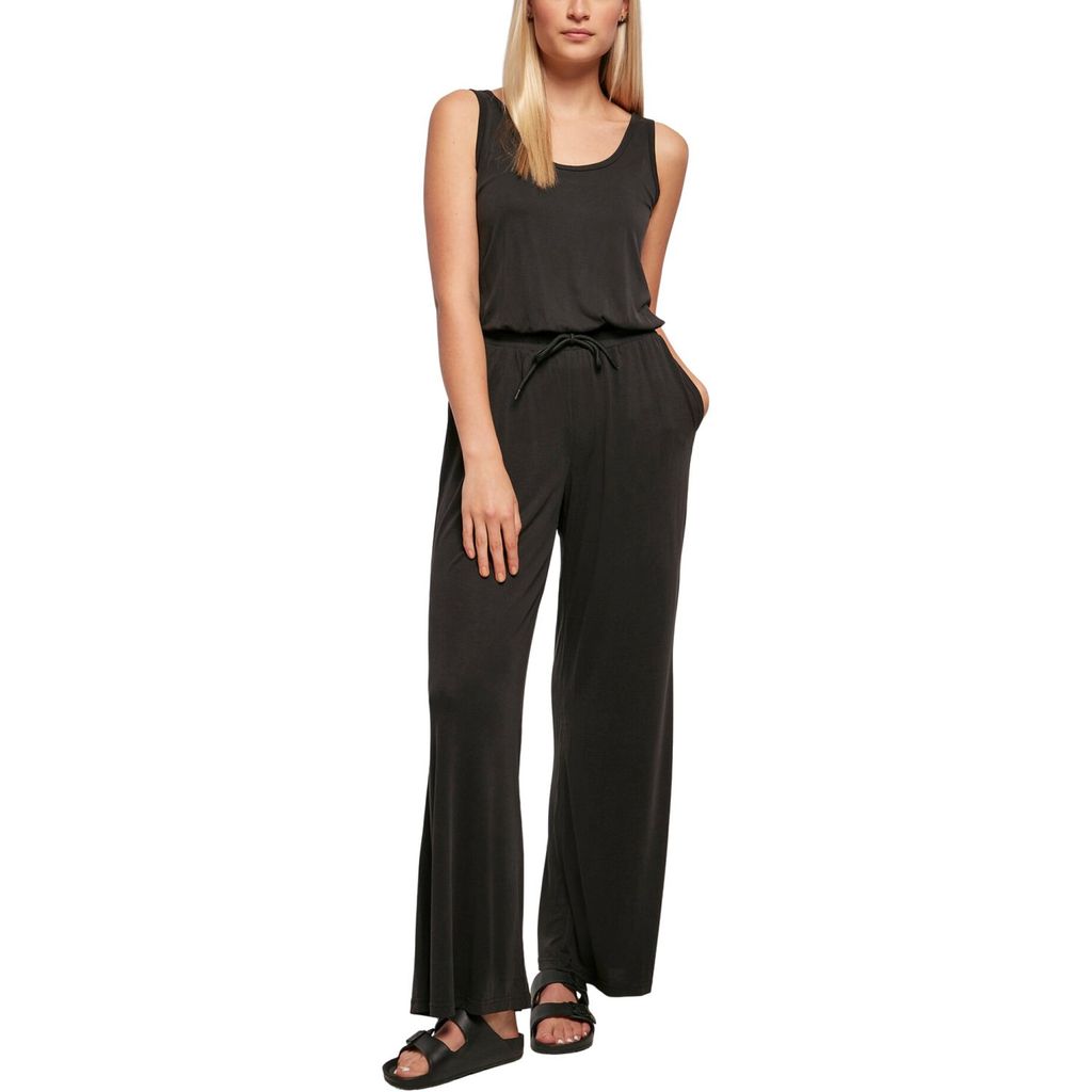 Urban Classics Ladies - MODAL Long Jumpsuit schwarz - M