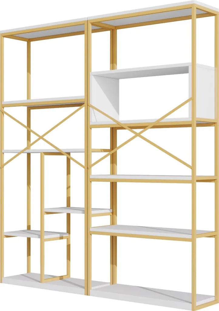 Étagère bibliothèque robuste et facile à monter - Solution rangement 180cm - 12