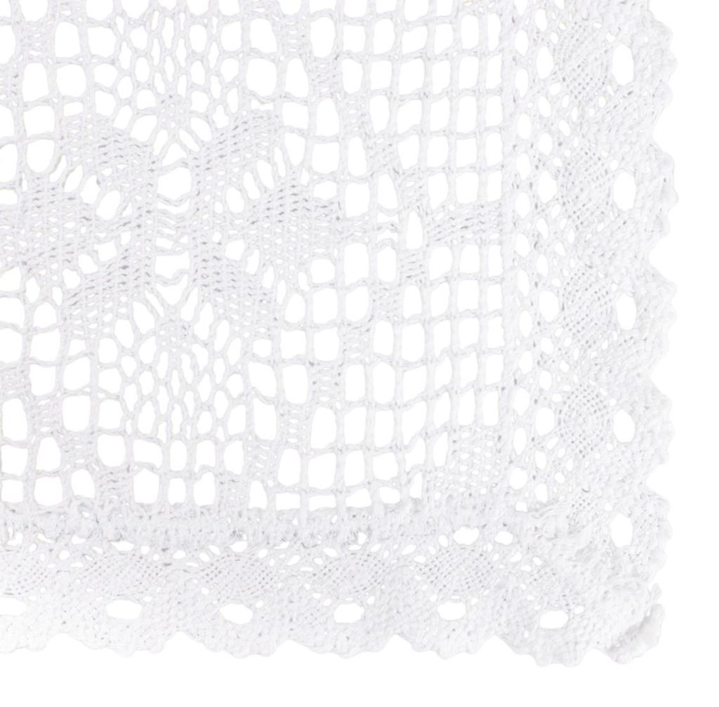 HOMLA CROCHET Häkeltischdecke weiß 130x170 cm