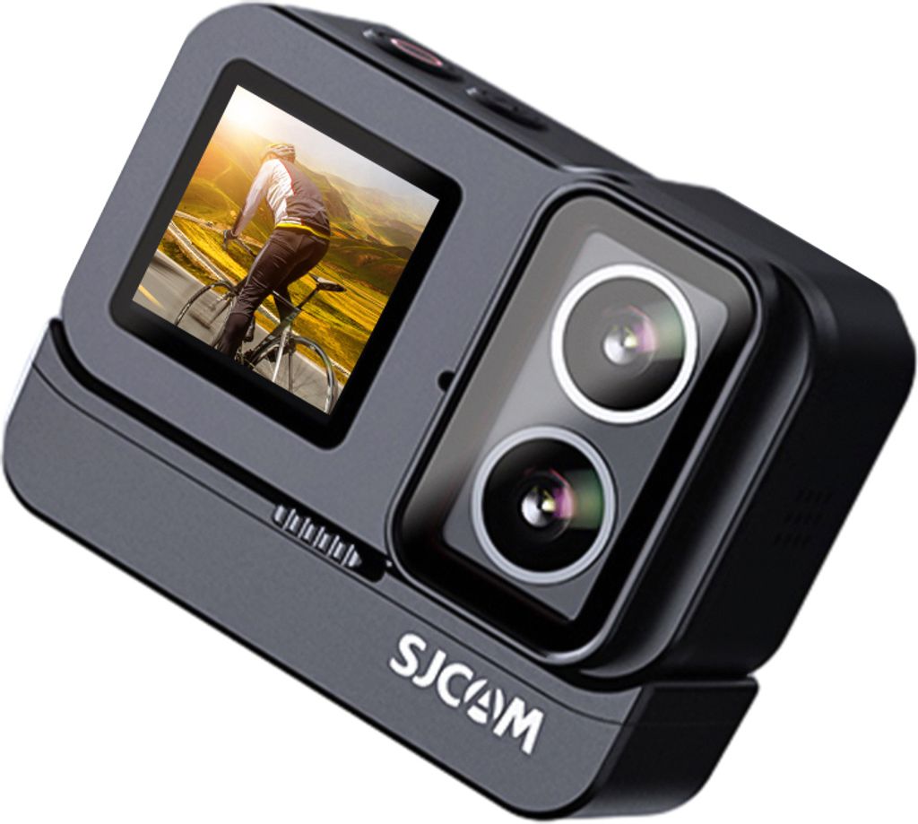 SJCAM SJ20 Action-Kamera, 4K Ultra HD, 20 MP, wasserdicht, verwacklungsfrei, mit 2,0-Zoll-Touch-Control-Bildschirm, Dual-Bildschirm, 40 m wasserdic...