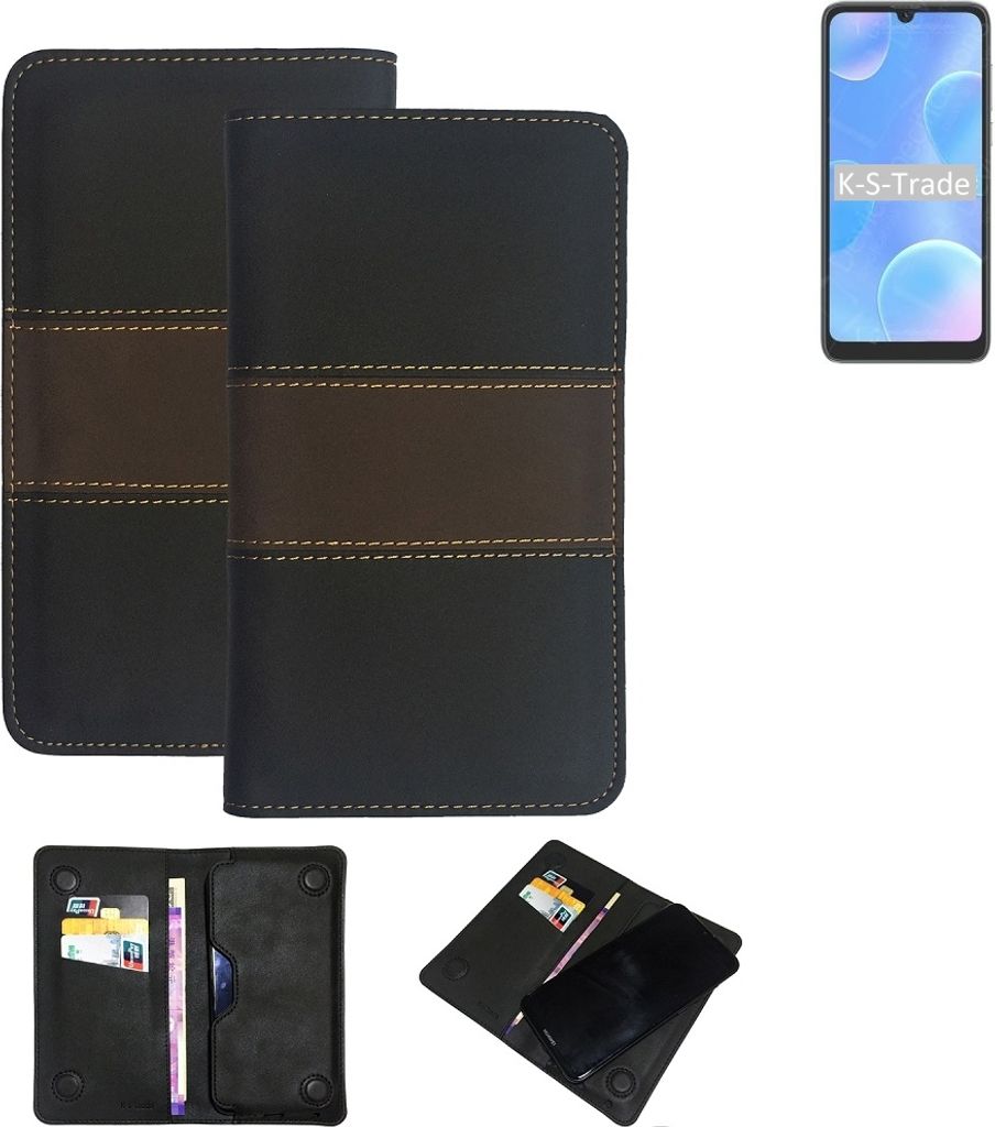 K-S-Trade Hülle Handyhülle kompatibel mit Blackview A50 Schutzhülle Walletcase Bookstyle Tasche Schutz Case Handytasche Wallet Cover Kunstleder