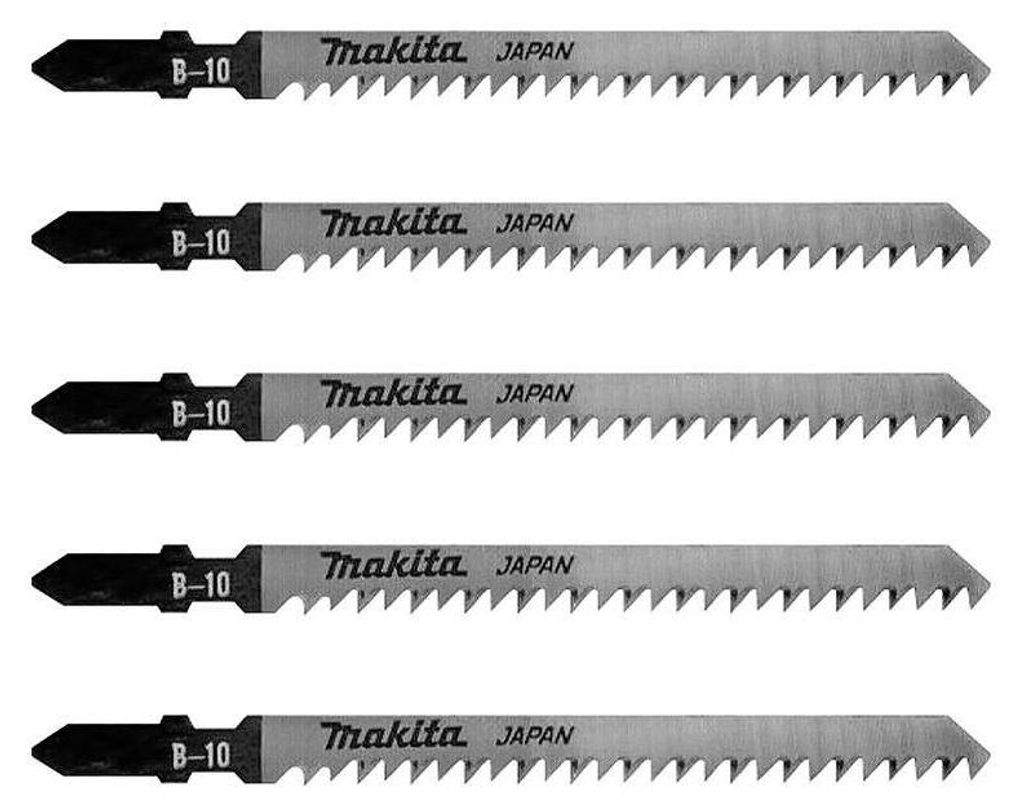 Lot de 5 lames MAKITA A-85628 pour scie sauteuse (bois, Image du produit 