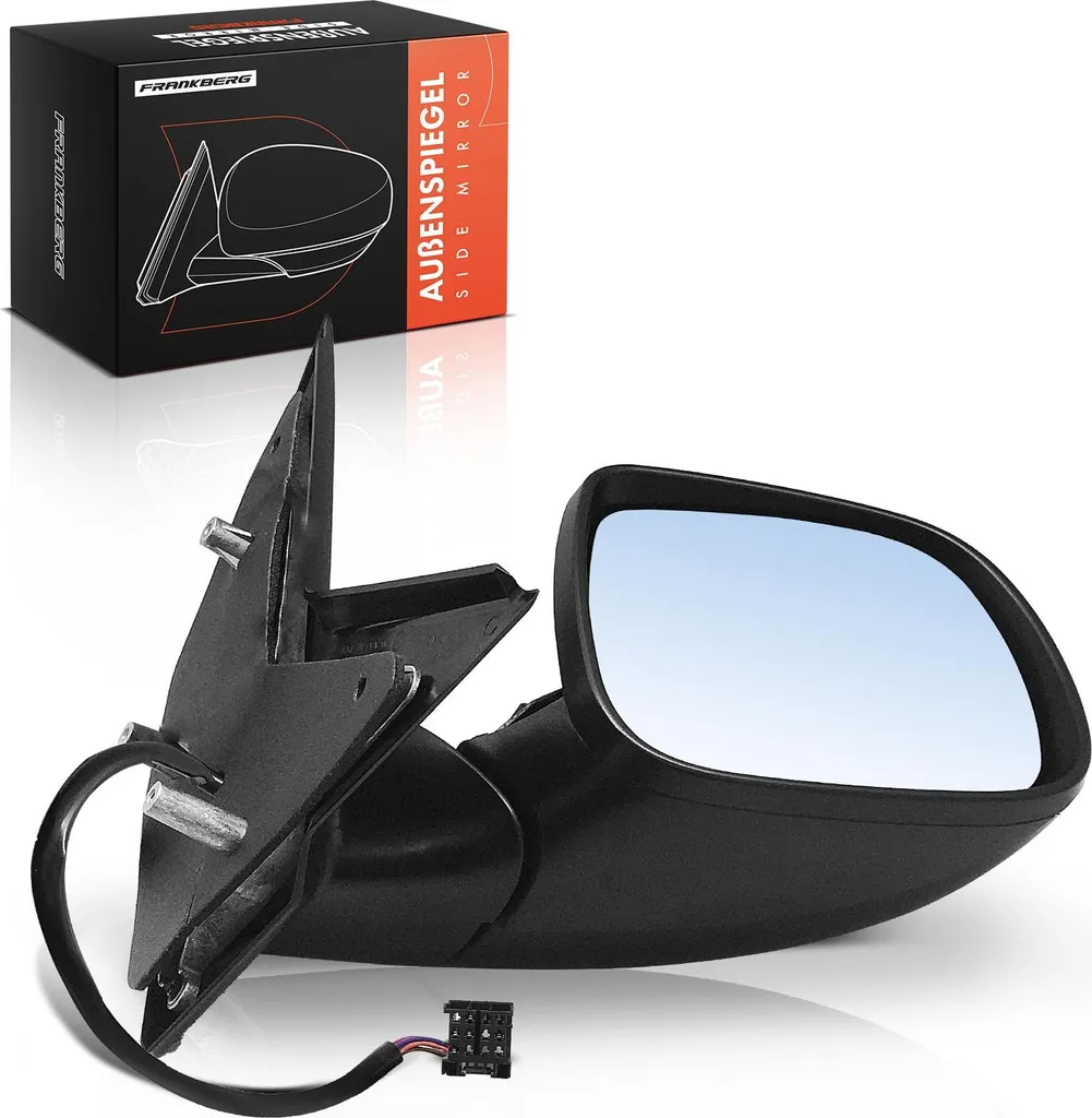 Rétroviseur VW T6 Droit Frankberg avec Miroir Convexe et Coque Robuste