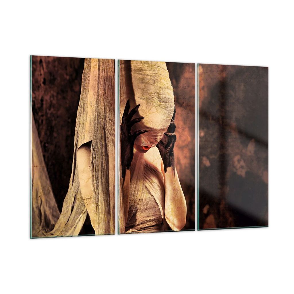 Bilder auf glas - Hände Bandage Art. - 105x70cm - Glasbilder - Wandbilder - Kunstdruck - zum Aufhängen bereit - Wanddekoration aus Glas - Glas Bi...