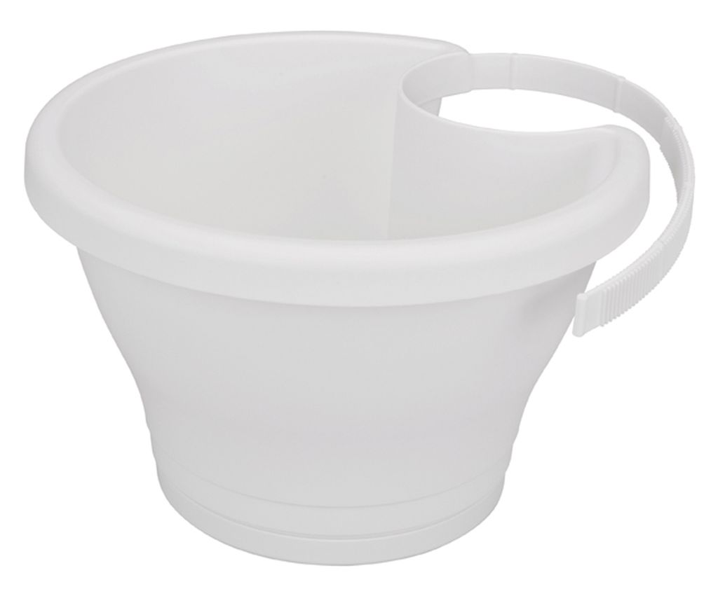 elho corsica Regenrohrpflanzgefäss 24cm - weiss Produktbild 