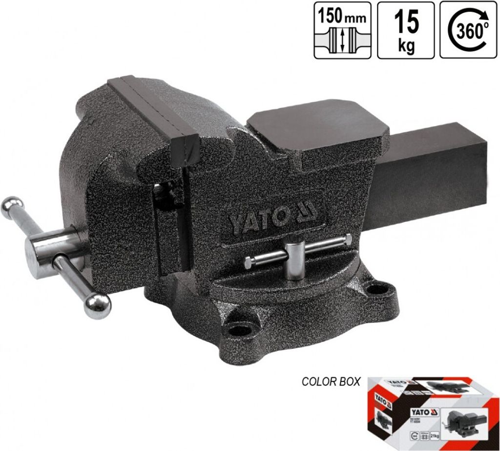 YATO Schraubstrock 150 mm Gusseisen YT-6503