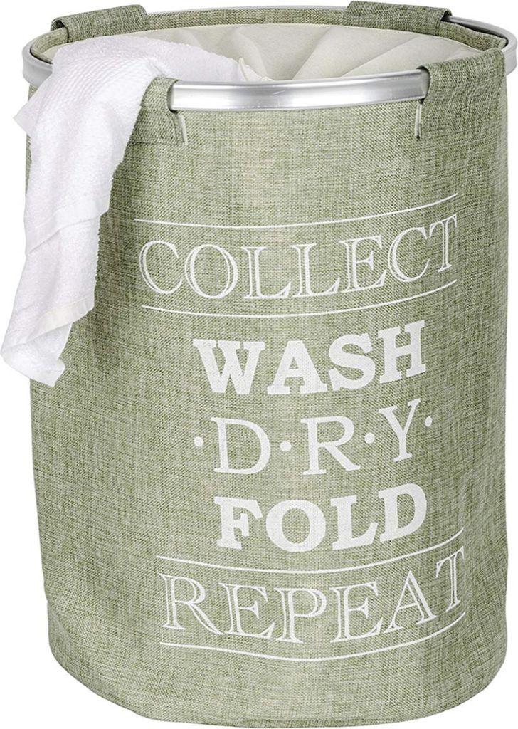 Wenko 62087100 Ringo Wäschesammler-/Korb, Fassungsvermögen 68 L, Polyester, 40 x