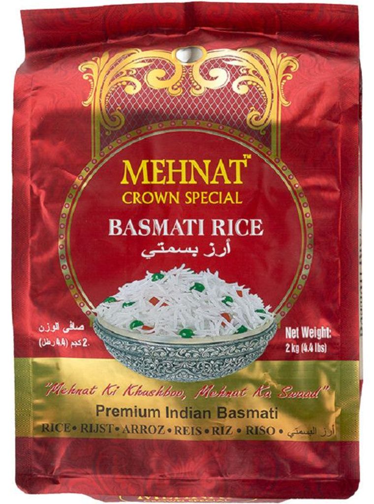 Mehnat Basmati Reis 2000g – aromatischer Langkornreis, Produktbild 