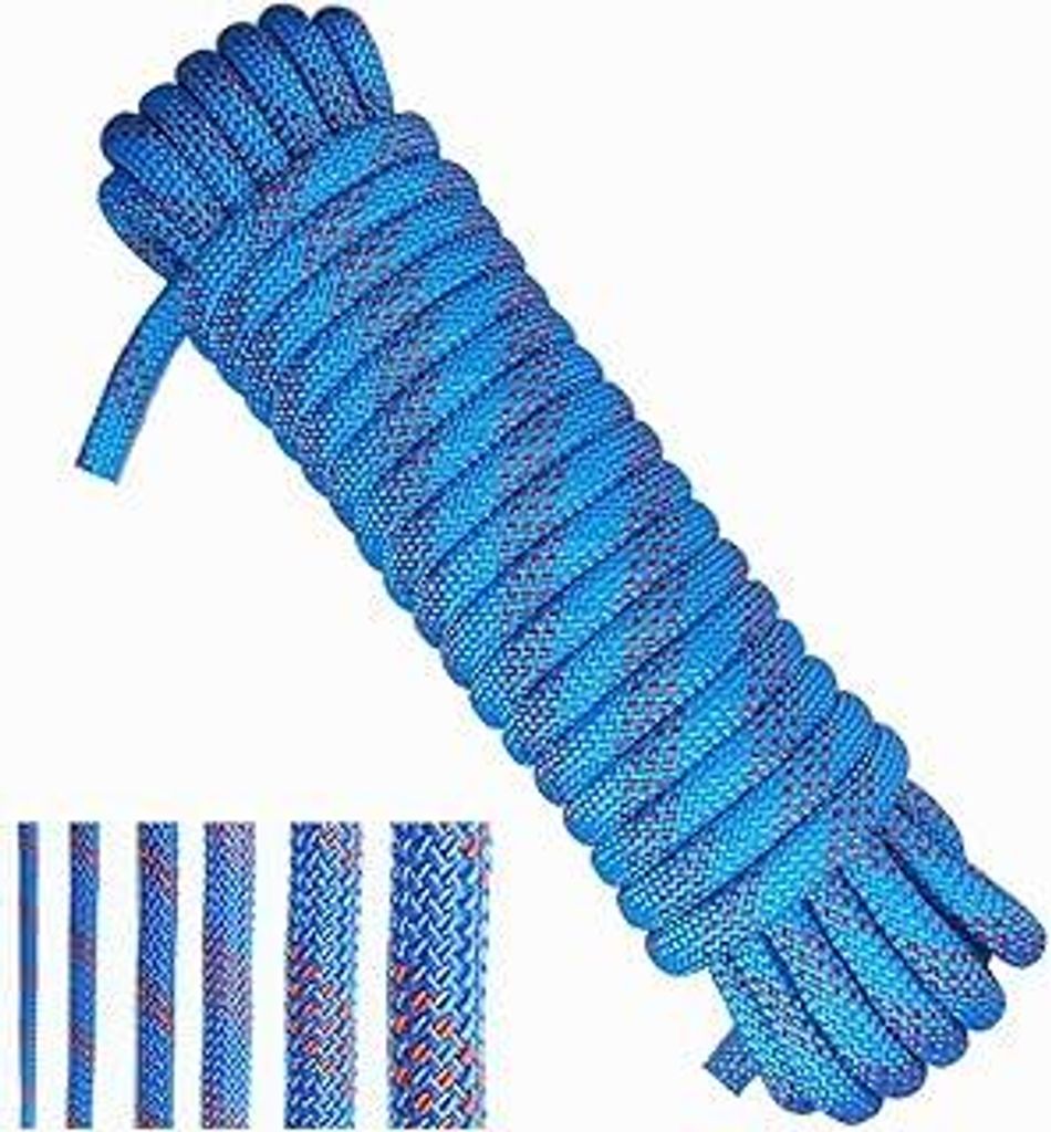Treadstar?PolypropyleneRope?Seil 10mm Blue Schnur Rope ?BootstauwerkAnkertauwerk Dock Lines Braided Rope Nylon Cord?8mm-10Meter?