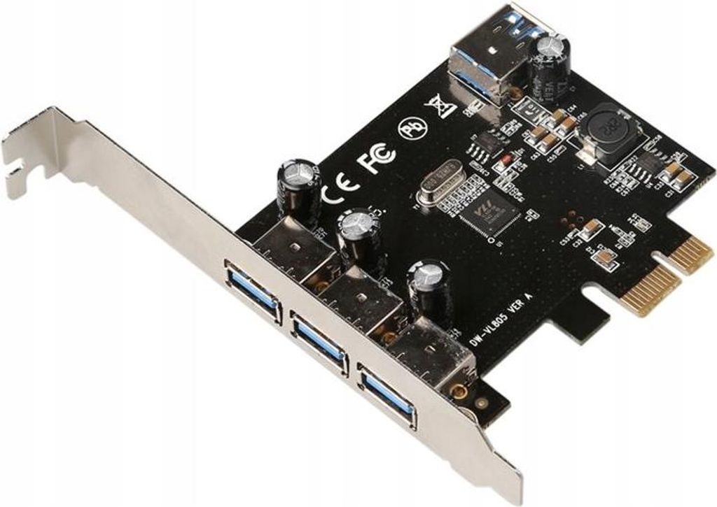 MicroConnect - USB-Adapter - PCIe 2.0 - USB 3.0 x 2 + USB 3.0 (intern) x 2