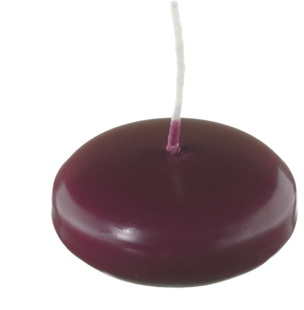 Schwimmkerzen Bordeaux 40 x Ø 80 mm, 8 Stück Produktbild 