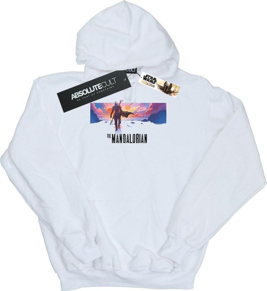 Star Wars - "The Mandalorian" Kapuzenpullover für Jungen BI12624 (104) (Weiß)