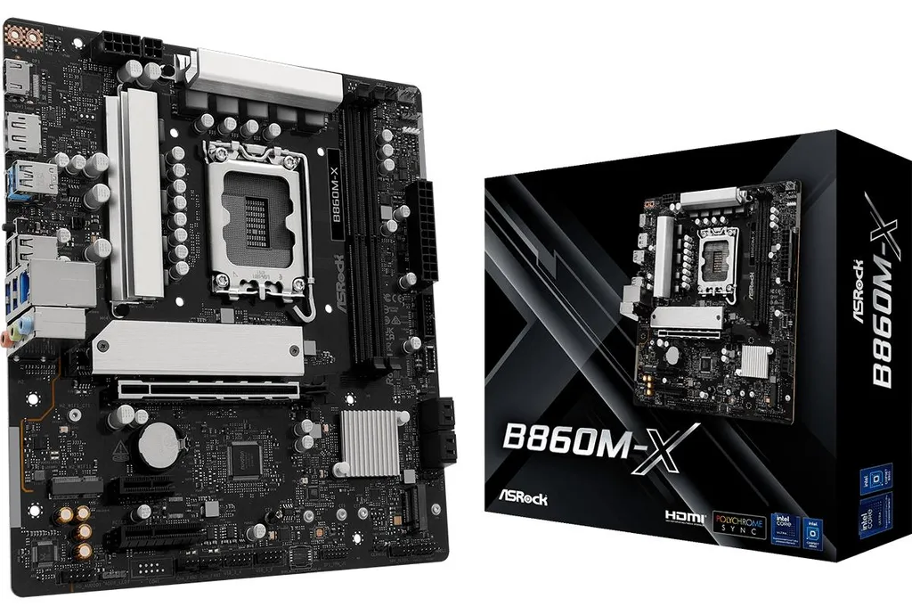 Carte mère ASRock B860M-X Socket LGA 1851 mATX DDR5 avec ports HDMI DP