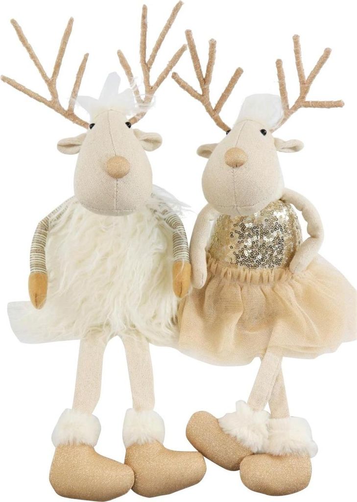 Hoff Interieur GmbH & Co. KG Elch Golden Dust sortiert 16 x 10 x 49 cm (1Stück)