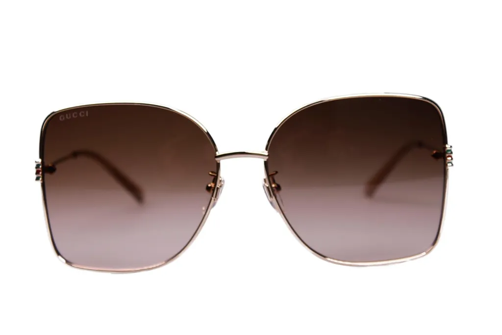 Monture Gucci GG1282SA 003 en métal doré Verres haute définition 62mm