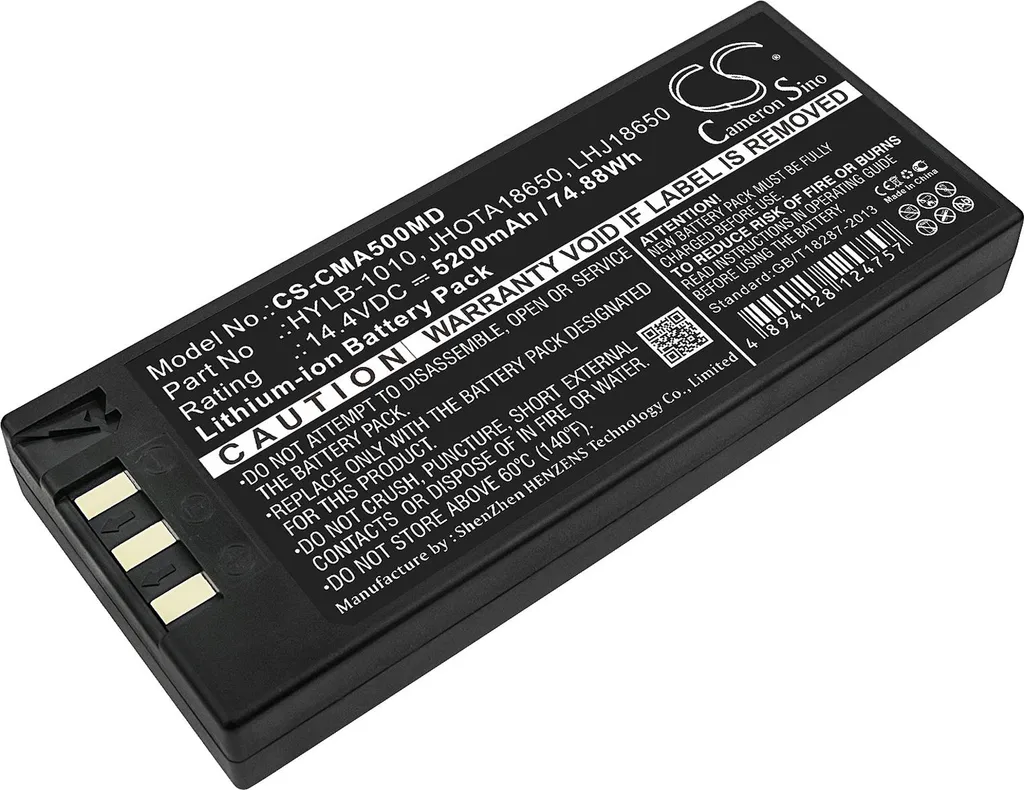 Batterie Li-ion pour moniteur Comen C50 G50 et Lutech Datalys 780 4400mAh