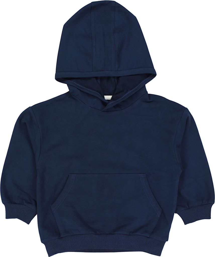 TupTam Uni Junge Mädchen Hoodie Sweatshirt Bio- Baumwolle, Farbe: Marineblau Uni, Größe: 140