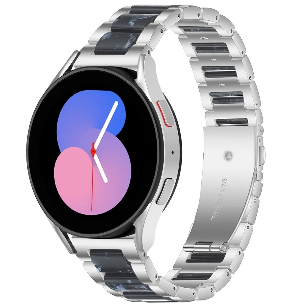 Per Samsung Galaxy Watch 6 5 4 normale Pro e Classic tutte le dimensioni Design Bracciale in metallo