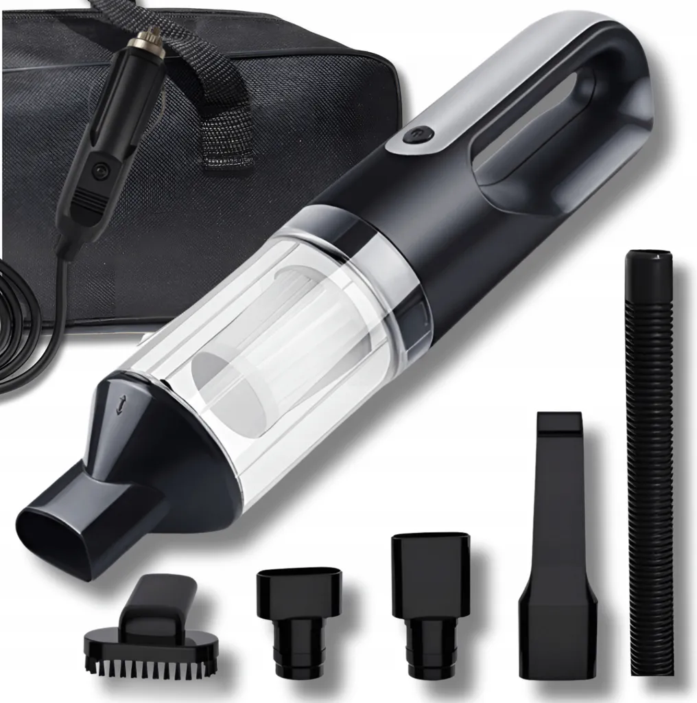 Aspiratore Portatile OMNA JS601 12V 100W: Pulizia Auto Potente con LED