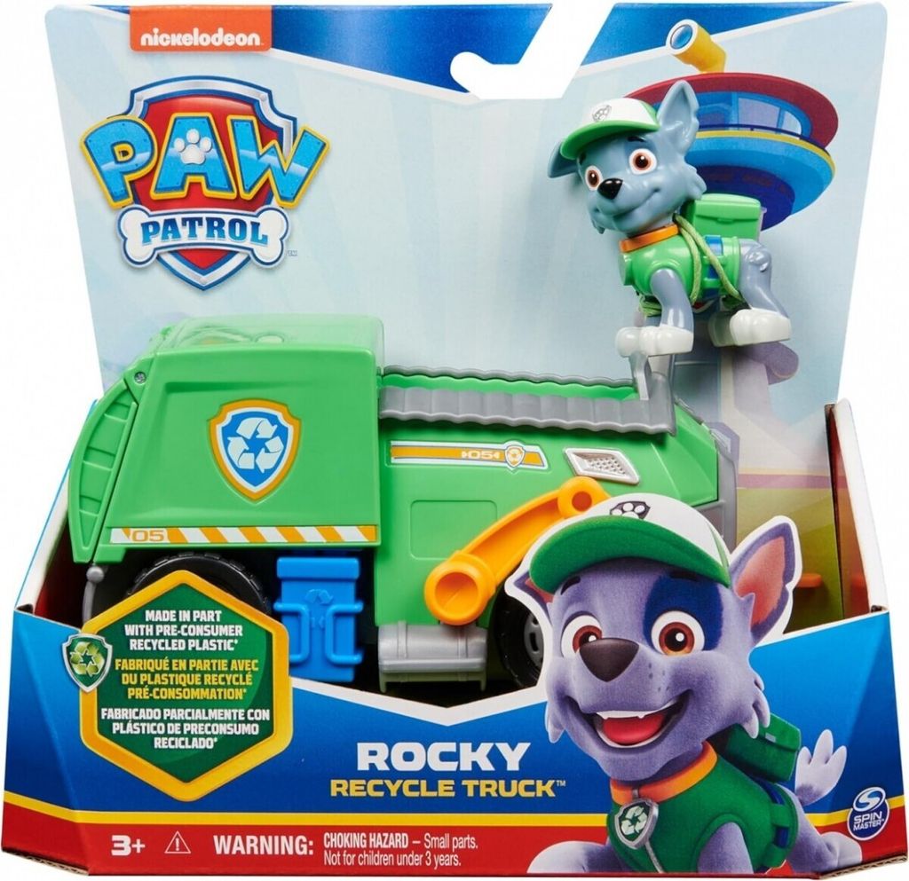 PAW Patrol , Recycling-Truck mit Rocky-Figur (Sustainable Produktbild 