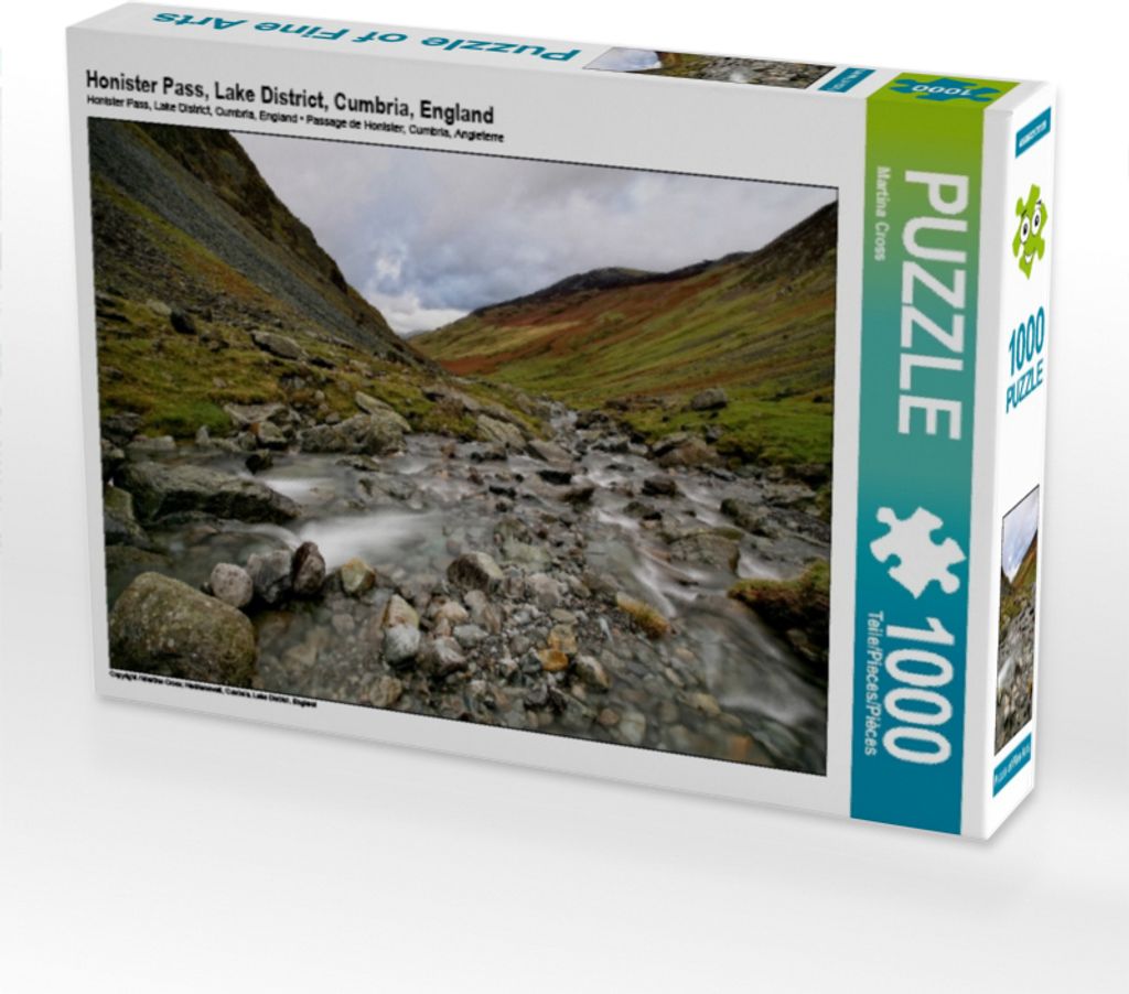 Calvendo Honister Pass, Lake District, Cumbria, England 1000 Teile Puzzle quer 640x480mm, Cross Martina; 7294508