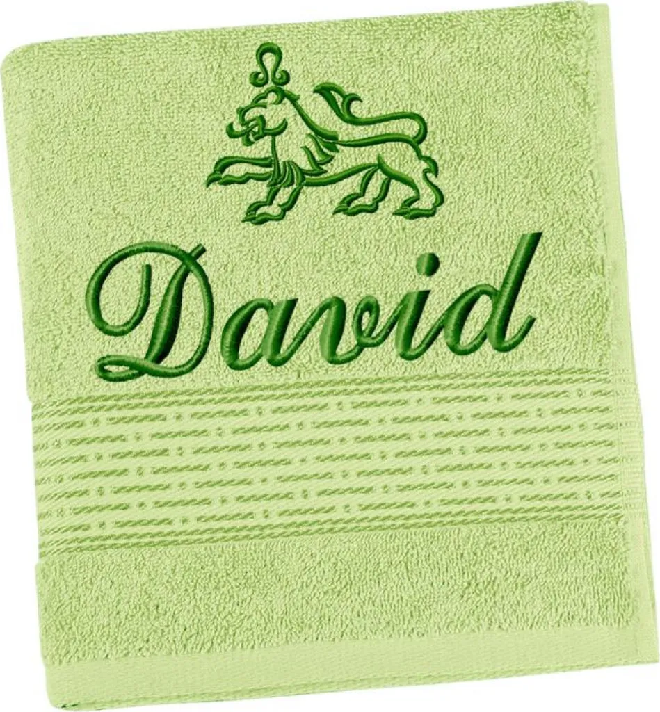Asciugamano Personalizzato con Nome e Zodiaco | Spugna Verde 70x140 cm