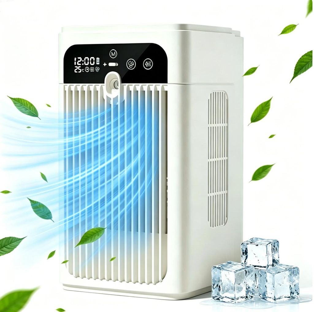 Tischventilator, Mini-Luftkühler mit Kühlen Produktbild 