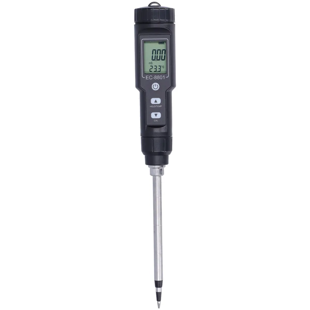 Testeur EC Sol avec Écran LCD - Mesure de Conductivité et Température