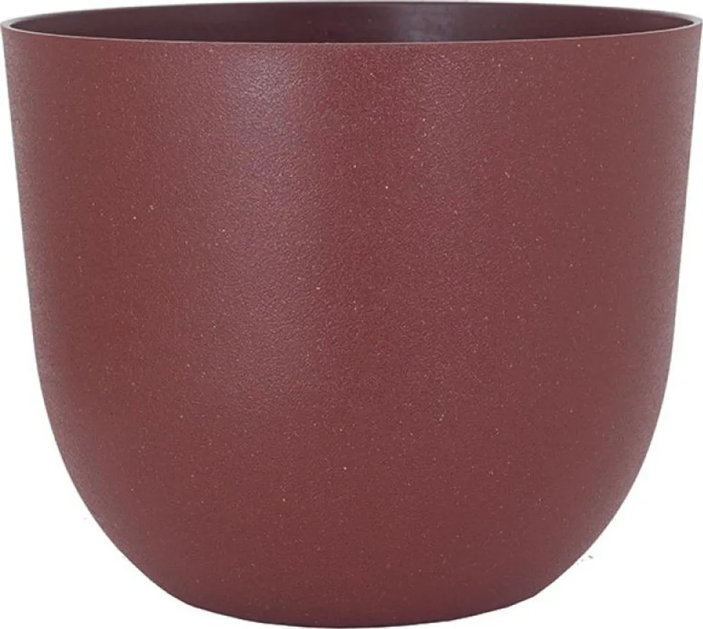Grand Pot de Fleurs Rond 50cm Havana Natural - Bac à Plantes Extérieur